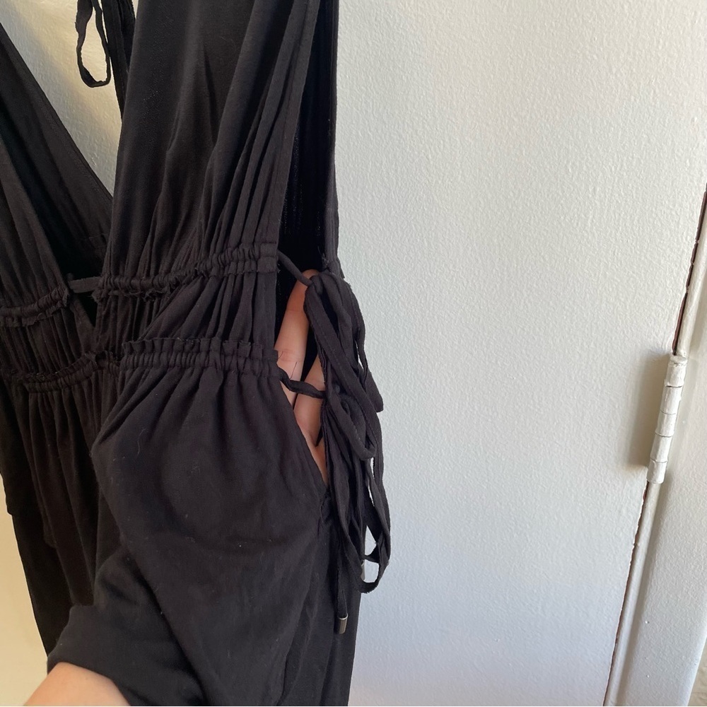 Free People Aries Black Drapey Tank - Picture 4 of 5